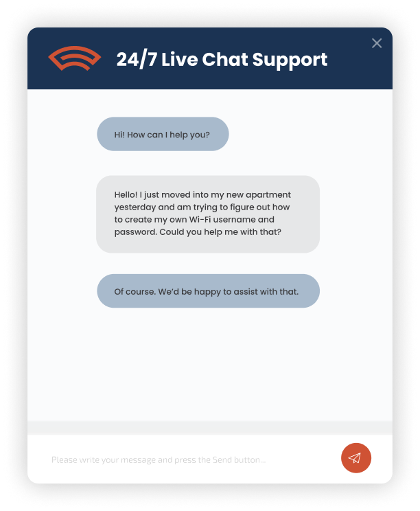 screenshot of a helpful conversation in a live chat support widget